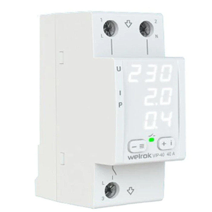 Реле напряжения c контролем тока Welrok VI-40