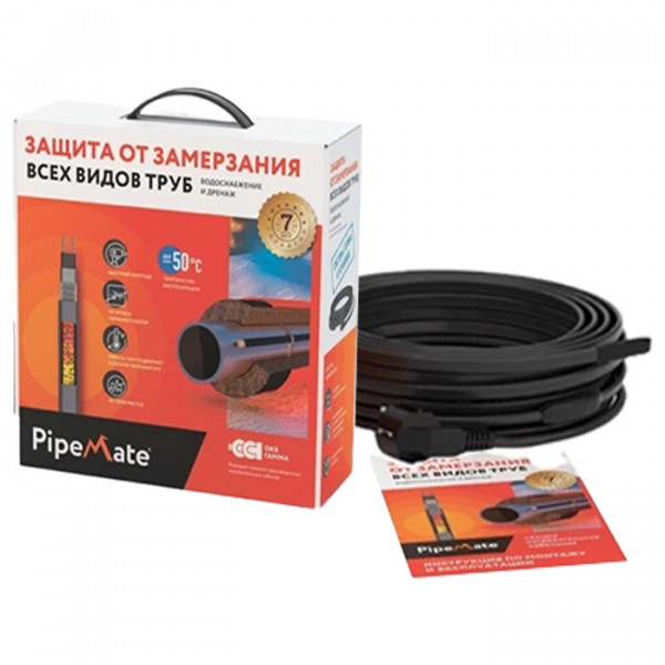 Секция нагревательная кабельная PipeMate 10Вт/м 2м